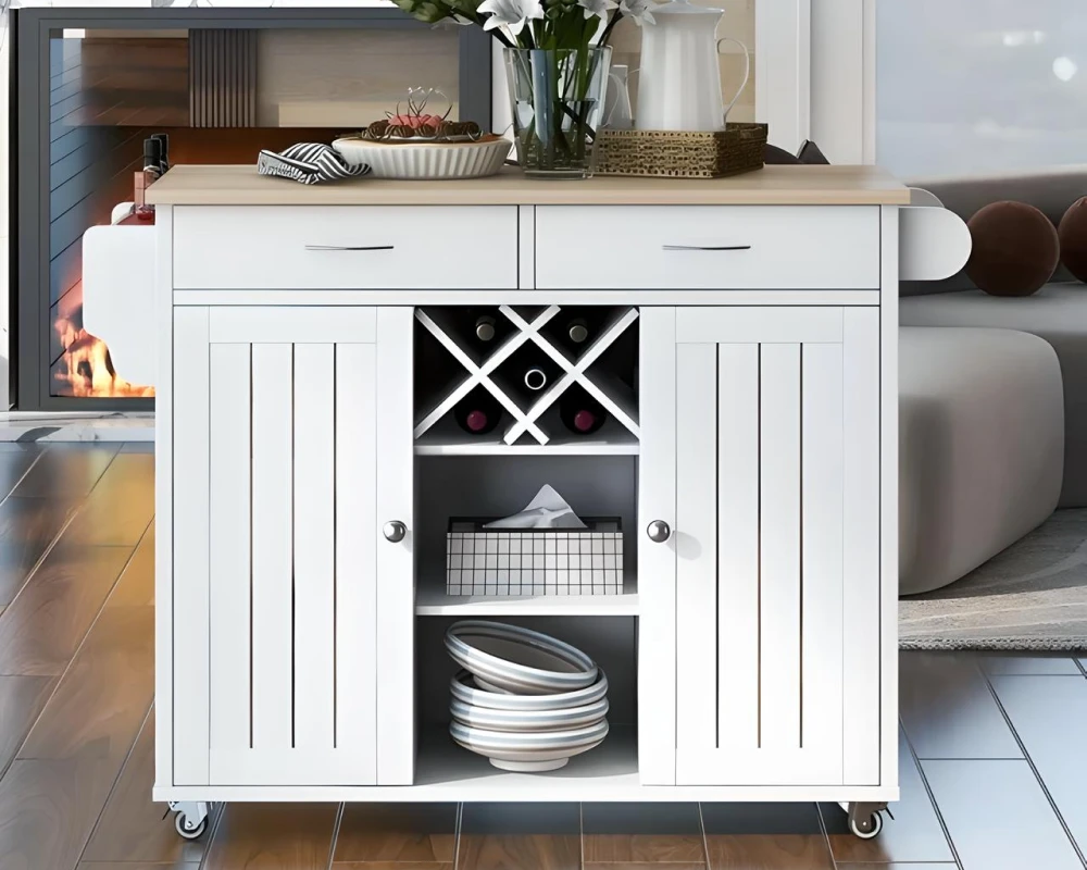 pantry cabinet with wheels